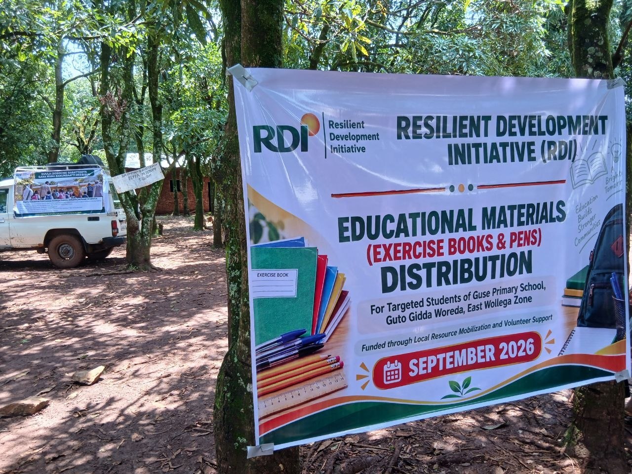Scholastic material distribution: RDI Supports 105 Vulnerable Students with Essential Education Materials