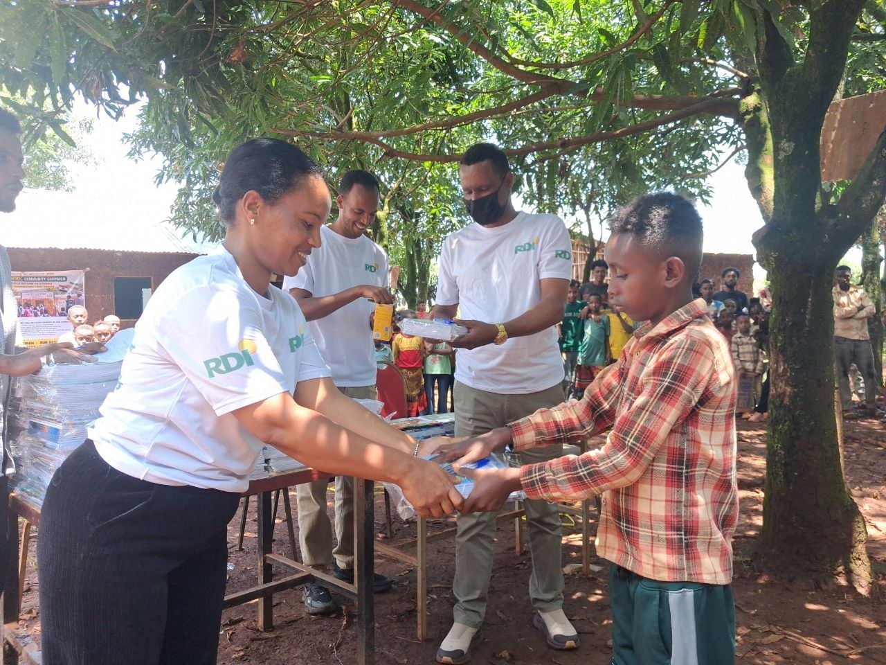 Scholastic material distribution: RDI Supports 105 Vulnerable Students with Essential Education Materials