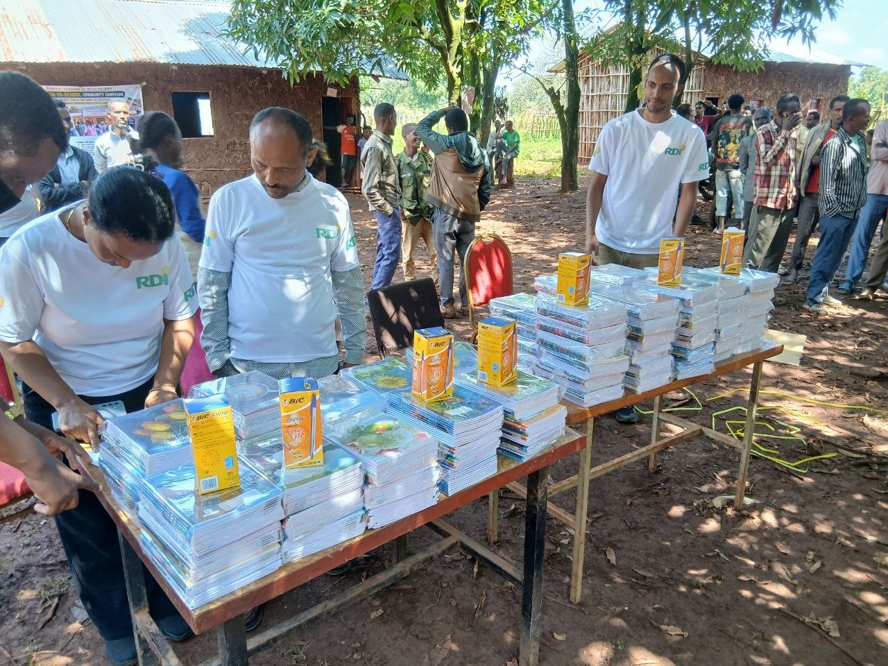 Scholastic material distribution: RDI Supports 105 Vulnerable Students with Essential Education Materials