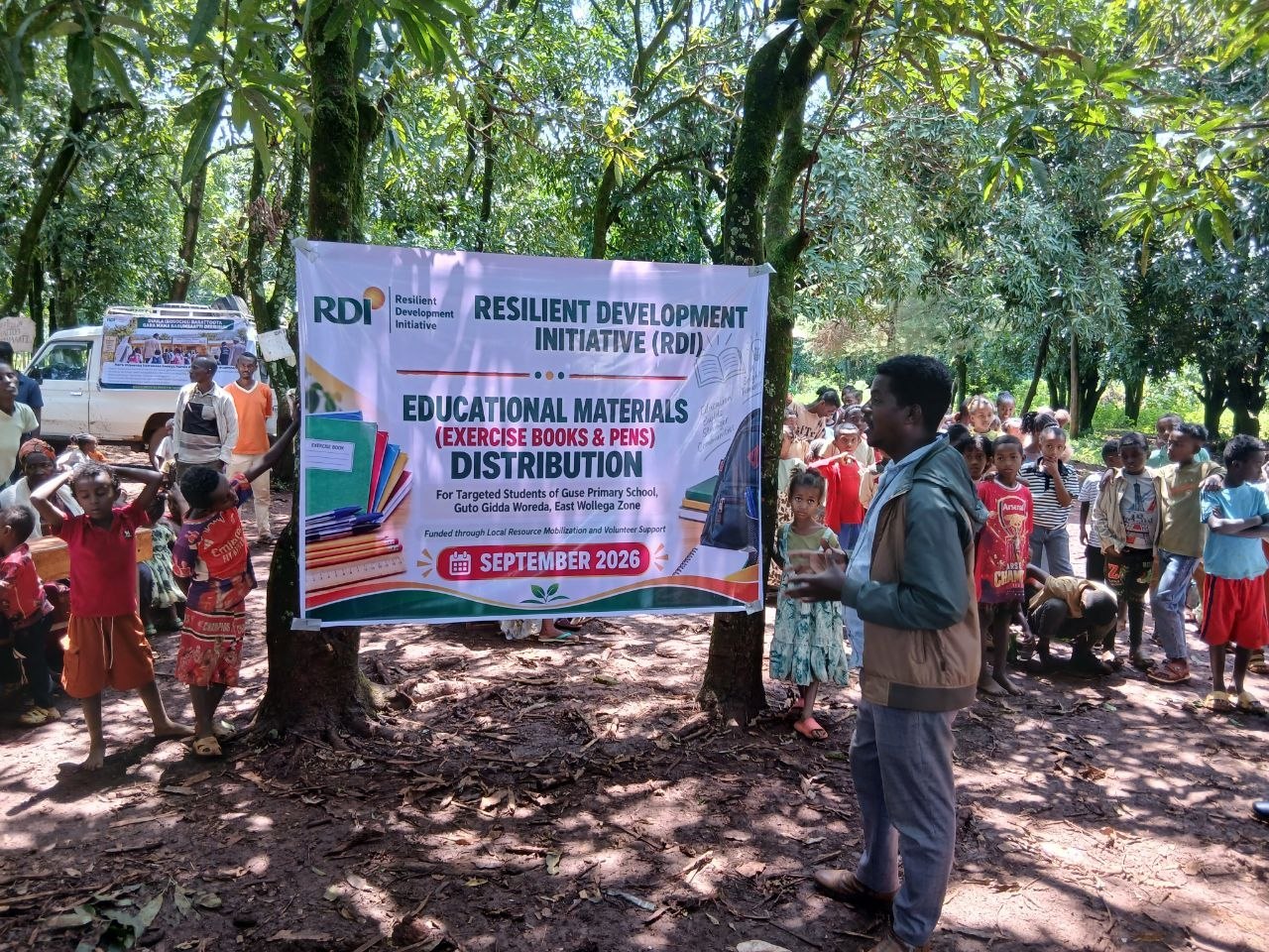 Scholastic material distribution: RDI Supports 105 Vulnerable Students with Essential Education Materials